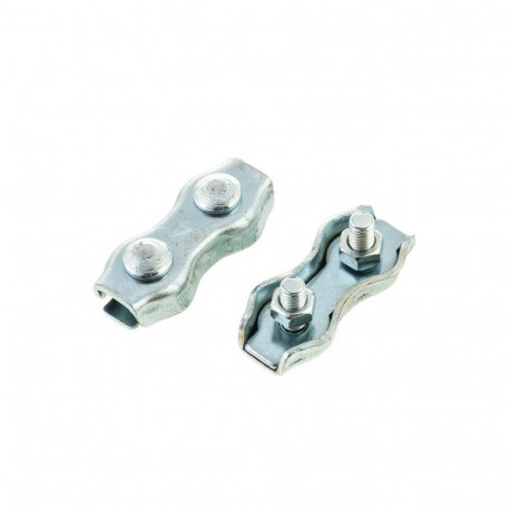 PLANE DOUBLE ROPE CLIPS 4MM 2PCS