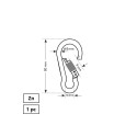 MOUNTING SHOTGUN 8X80 MM ZPWITH NUT 1DD
