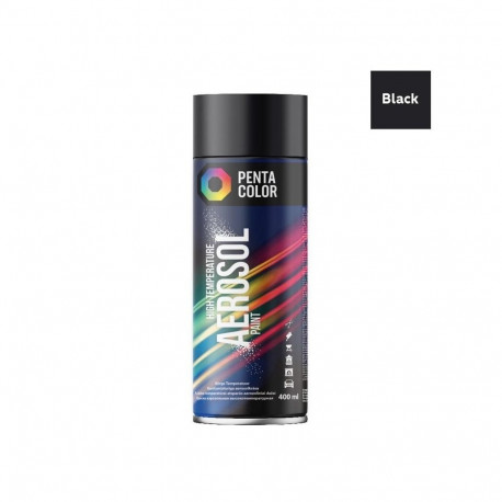 PAINT AEROS PENTA kõrgetemperatuuriline must 400ML