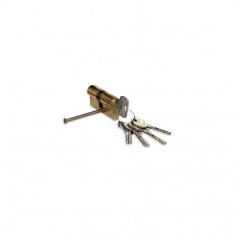 CYLINDER LOCK 68MM 31X37 BRASS 5 KEYS