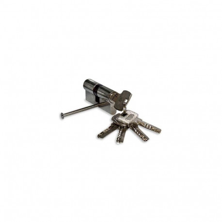 CYLINDER LOCK 65MM 30X35 CHROME 5 KEYS