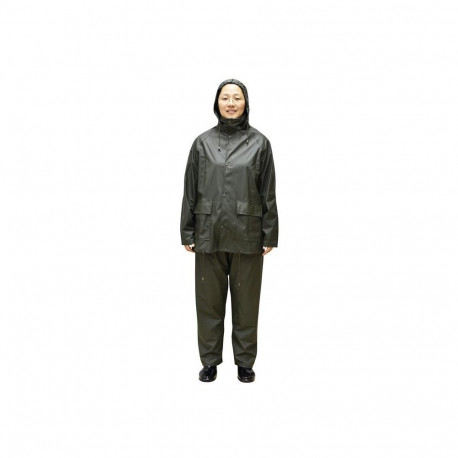 PU RAIN SET WS2U00G SIZE 3XL OLIVE GREEN