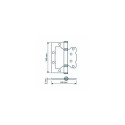 HINGE DOOR 100X63X2MM AGED BRASS HINGE DOOR 100X63X2MM AGED BRASS