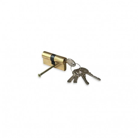 CYLINDER LOCK 100MM 50X50 BRASS-PLAT 5K