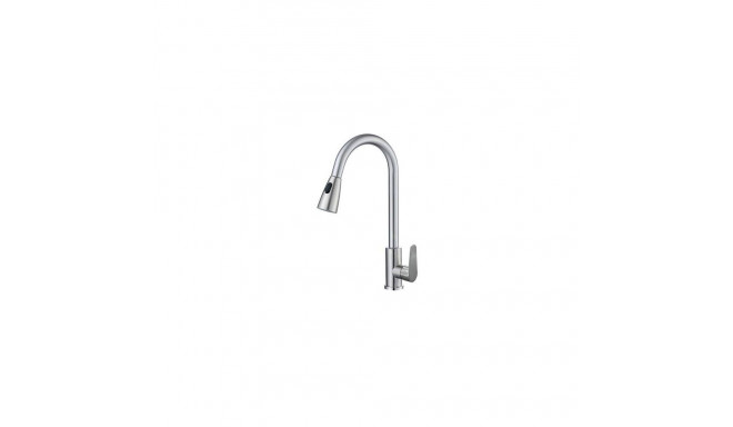 KITCHEN MIXER WITH PULL OUT IN NICKEL