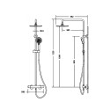 THERMO SHOWER COLUMN IN BLACK THERMO SHOWER COLUMN IN BLACK
