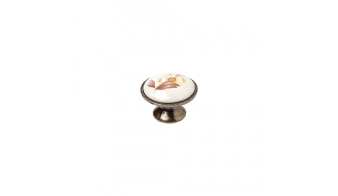 FURNITURE KNOB D30 7-814.44 ANT BRASS
