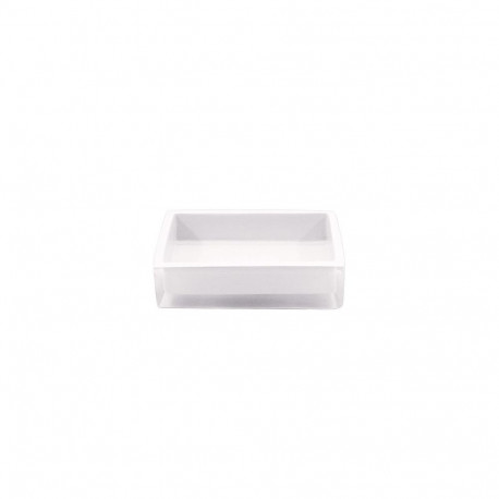 POLYRESIN SOAP DISH. WHITE