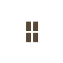 FELT PADS D25X50 BROWN 4PCS