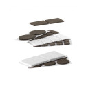 FELT PADS D25X50 BROWN 4PCS