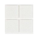 FELT PADS D35X35 WHITE 4PCS