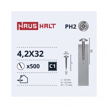 isekeermestuv kruvi 4,2x32 met/met Zn 20 tk