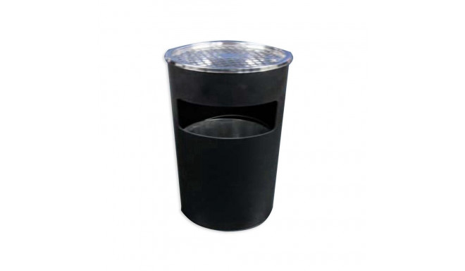 ROUND TRASH BIN WITH ASHTRAY T-Y0617M