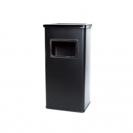 SQUARE TRASH BIN WITH ASHTRAY T-F5617M