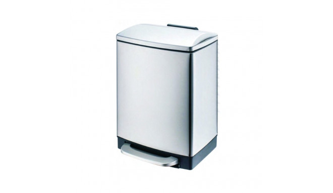 BIN SQUARE WITH PEDAL T-F11606SS 6L satiin ruudukujuline prügikast pedaaliga