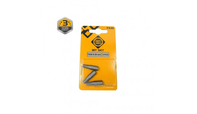 SCREWDRIVER BIT TX30X25MM 3PCS