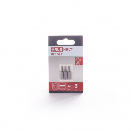 SCREWDRIVER BIT TX15X25MM 3PCS