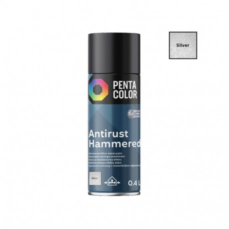 antiroosteline haamerefektiga hõbedane aerosoolvärv 400ml