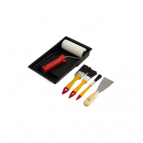 TRAY+3 BRUSH+SPATULA+ROLLER SET OKKO