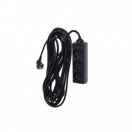 EXT CORD KF-GS-03-A 3X1.5 10M 3P BLCK
