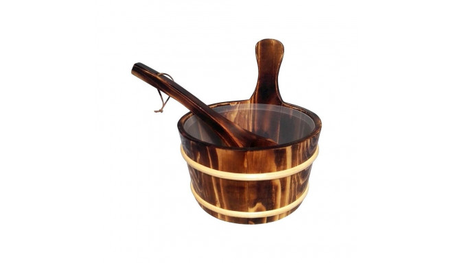 SAUNA BUCKET WITH LADLE (4 L)