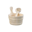 SAUNA BUCKET WITH LADLE (4 L)