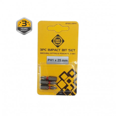 IMPACT kruvikeeraja otsik PH1x25mm 3 tk