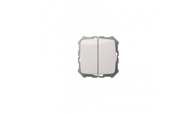 SW. alusplaat raamita indikaatoriga 1+1 valge