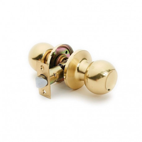 DOOR KNOB LOCK 607 SB MAT BRASS