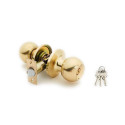 DOOR KNOB LOCK 607 SB 23 KEYS MAT BRASS