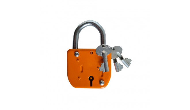 PAD LOCK LOTE 3 KEYS ORANGE