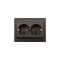 2-WAY SOCKET WITH EARTHING