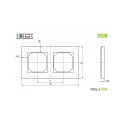 2-WAY FRAME MATT GLASS