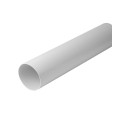 VENTILATION DUCT 100MM 1M WHITE PLAST