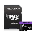 CARD MEM MICROSDXC 64GB C10 ADATA PRM