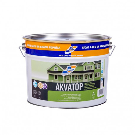ULKOMAALI AKRYL AKVATOP A-VALKOINEN 9L