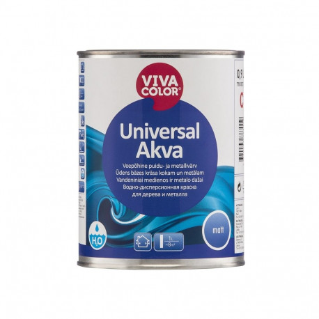 PAINT UNIVERSAL METAL WOOD MATT C 0.9L