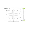 FRAME K14-245-02 2PLACES SHINY GLASS EPS