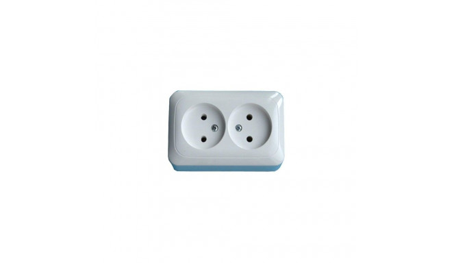 DOUBLE SOCKET WHITE PKL10-009 LIREGUS