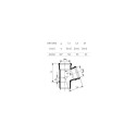 TEE INTERNAL D40/40X45° WHITE PP