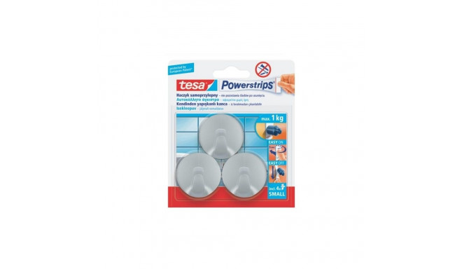 TESA HOOKS SMALL CIRCLE CHROM