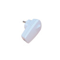 ANGLED PLUG N_L SWITCH WHITE 10231