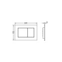 TECENOW TOILET PUSH PLATE WHITE TECENOW TOILET PUSH PLATE WHITE