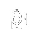 TOILET COVER LYRA PLUS 93381 SLOWCLO