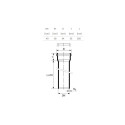PIPE INTERNAL D40 0.25M WHITE PP