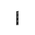 WALL UPRIGHT. DOUBLE SLOT 495 MM BLACK