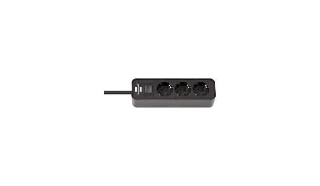EXT CORD ECOLOR 1153230000 1,5 m 3V must pikendusjuhe