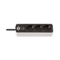 EXT CORD ECOLOR 1153230020 1.5M 3V B/W