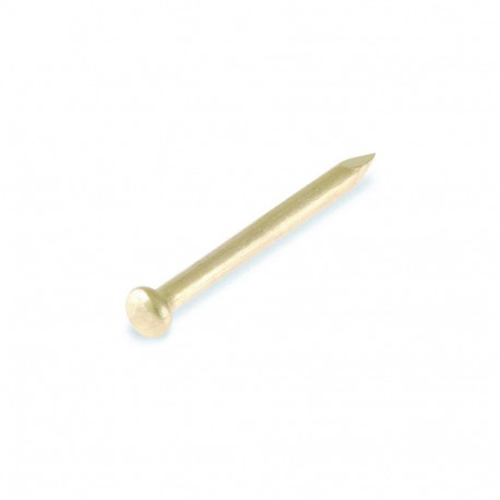ROU.HEAD NAIL 1,0X10 BRASS/ 30GR