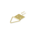 PICTURE HANGER BRASS PLAT 4/2 HOLES/6PCS